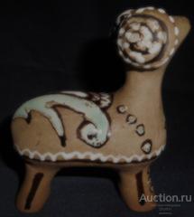 Глиняная игрушка. Фигурка Баран. СССР.