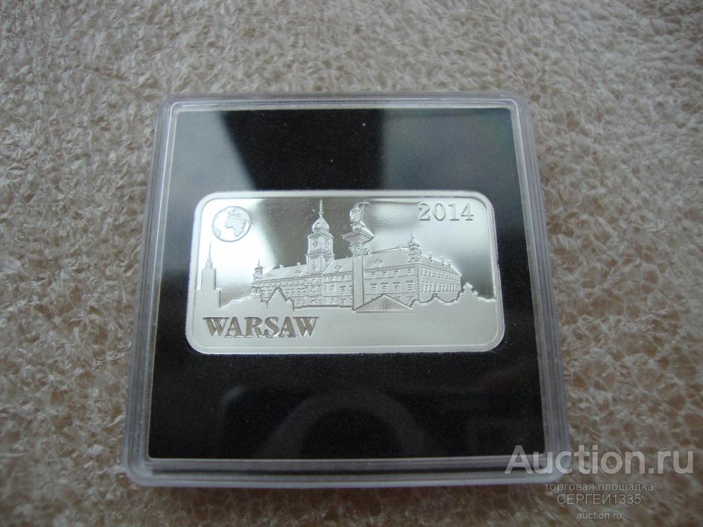 Соломоновы о-ва 2 доллара 2014 Королевский замок Варшава Достопримечательности мира СЕРЕБРО
