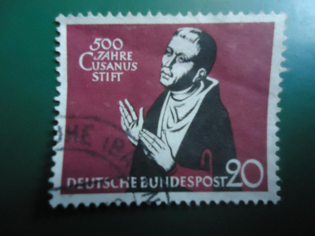 1958 г.  Германия  ФРГ   гаш. без клея.