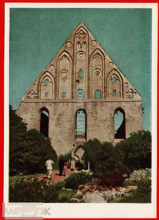 75280 Руины развалины монастыря пирита Таллин святой бригитты Эстония Эстонская ССР Археология 