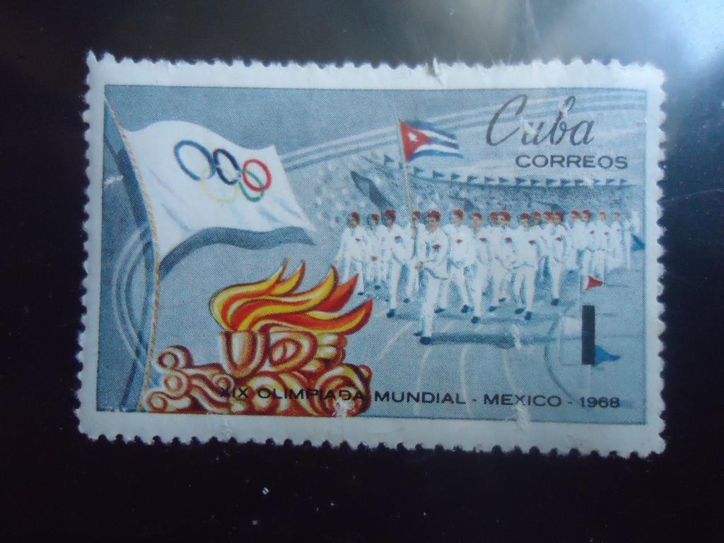 1968 г.  Куба  MNH. царапины на рисунке.