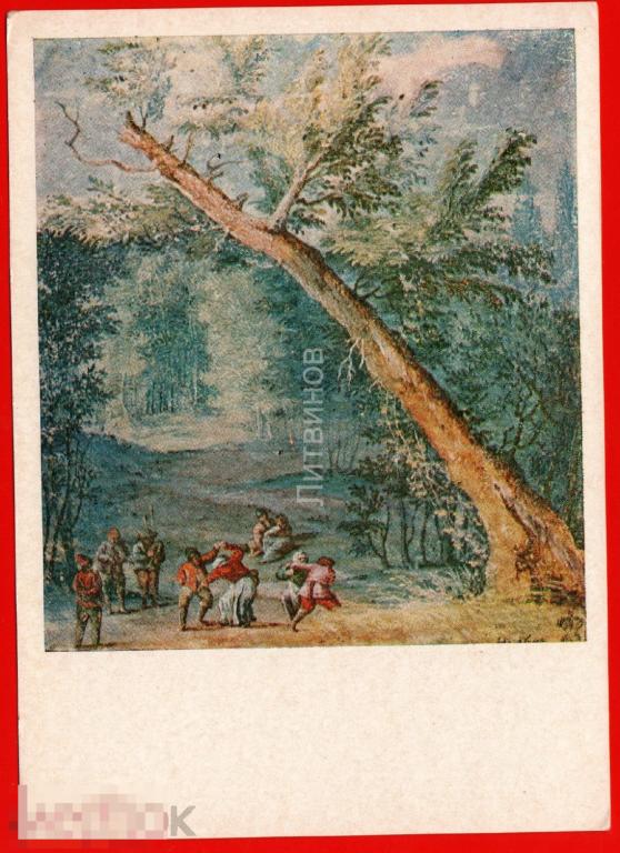 41300 1976 ян Брейгель сельский праздник волынка волынщик деревенский танцы крестьянин и крестьянка 