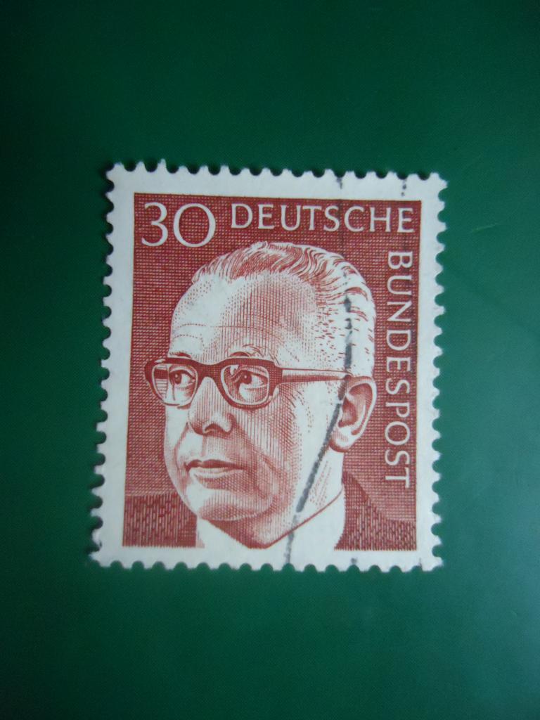 1970 г.  Германия  ФРГ   гаш. без клея.