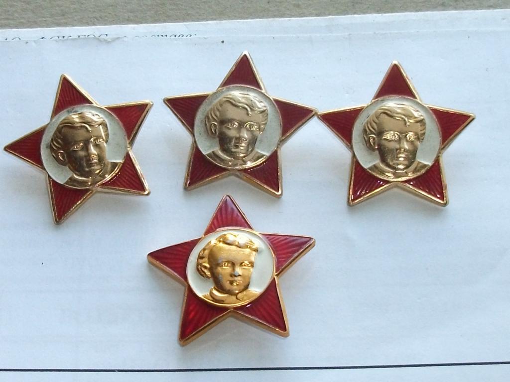 Значок октябрёнок октябрятский звезда Ленин кудрявый СССР склад