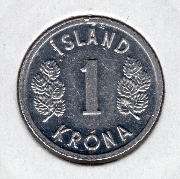 1 крона - Исландия - 1978 - KM#23