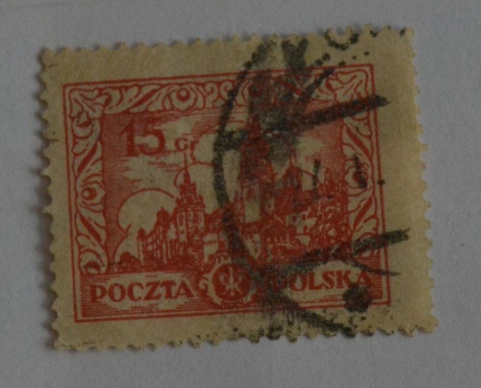 Польша 1925 год Исторические здания Вавельский замок в Кракове  Гаш 3