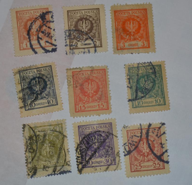 Польша 1924 год Стандарт Орел Герб Гаш