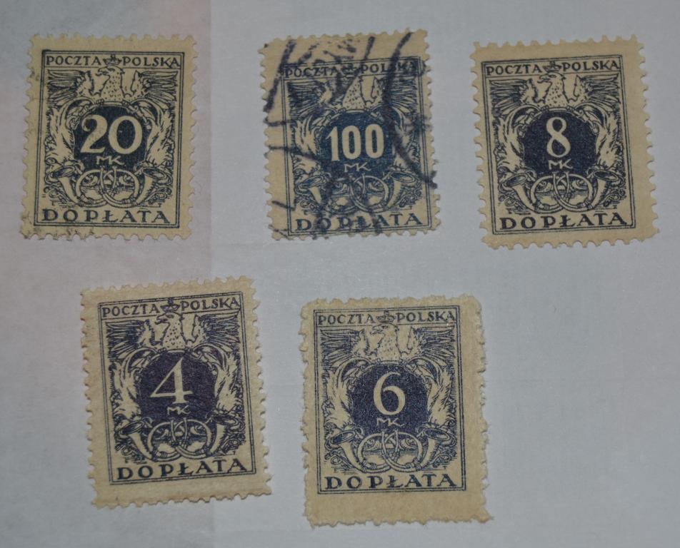 Польша 1921 год Доплата  Гаш