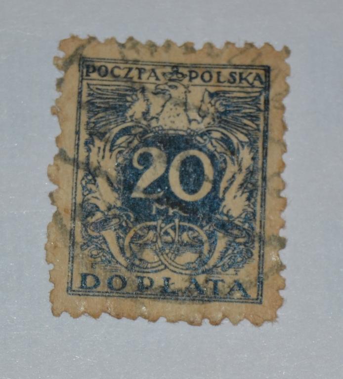 Польша 1921 год Доплата  Гаш