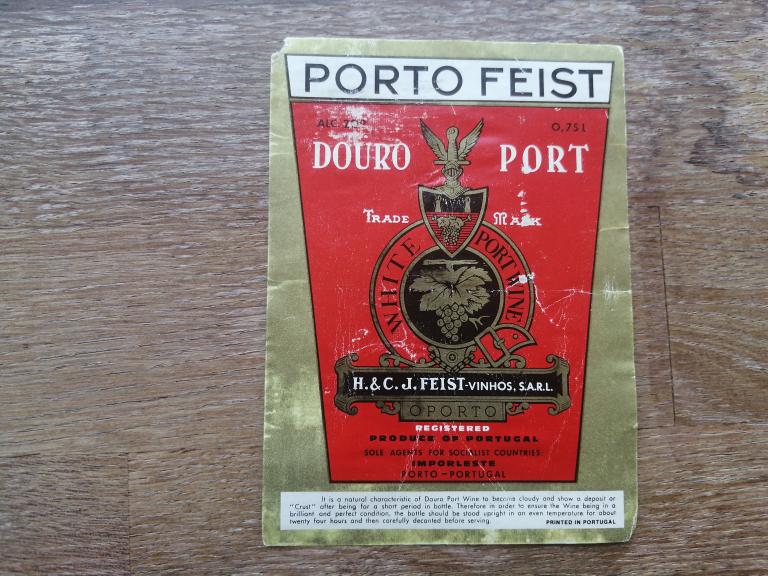 Porto Feist, White Portwine. Отмакашка.