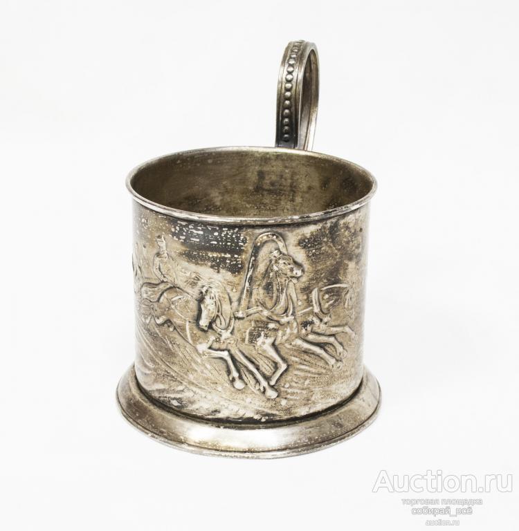 Подстаканник Тройка Зимняя, клеймо ММЗ, МЕТ, 1 сорт, мельхиор (17)