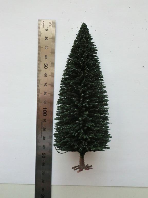 16мм.(HO) Ель 16см. 1 штука ЖД в миниатюре