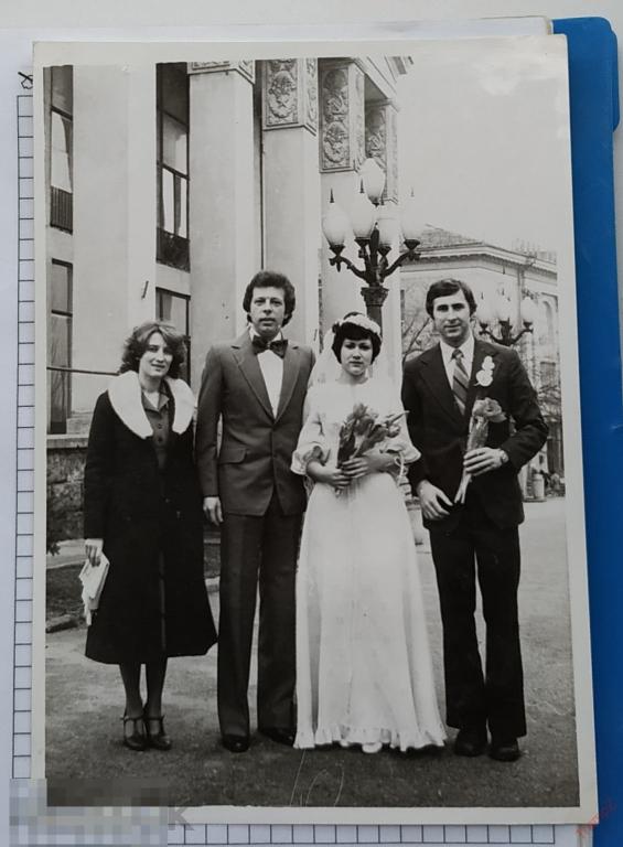 Фотография свадьба жених и невеста. свадебное платье, свидетели, цветы #68 