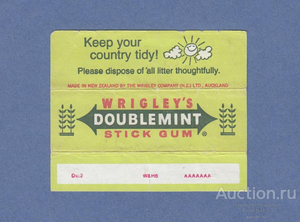 Обертка Новая Зеландия Wrigleys Doublemint DM2