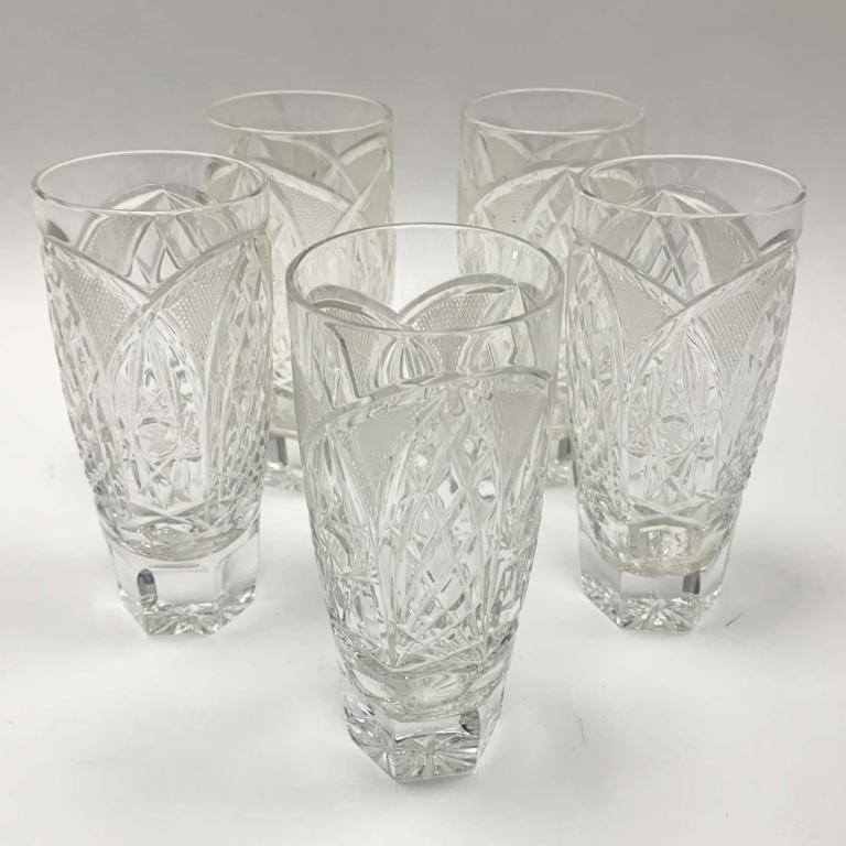 Стаканы. Хрусталь, вторая половина XX в.