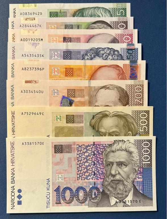 Набор Хорватия 1993-2002 г. ПРЕСС/UNC