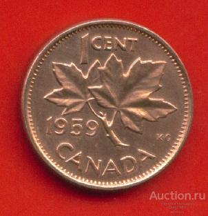 Канада 1 цент 1959 (1953–1964 г.) (т251)