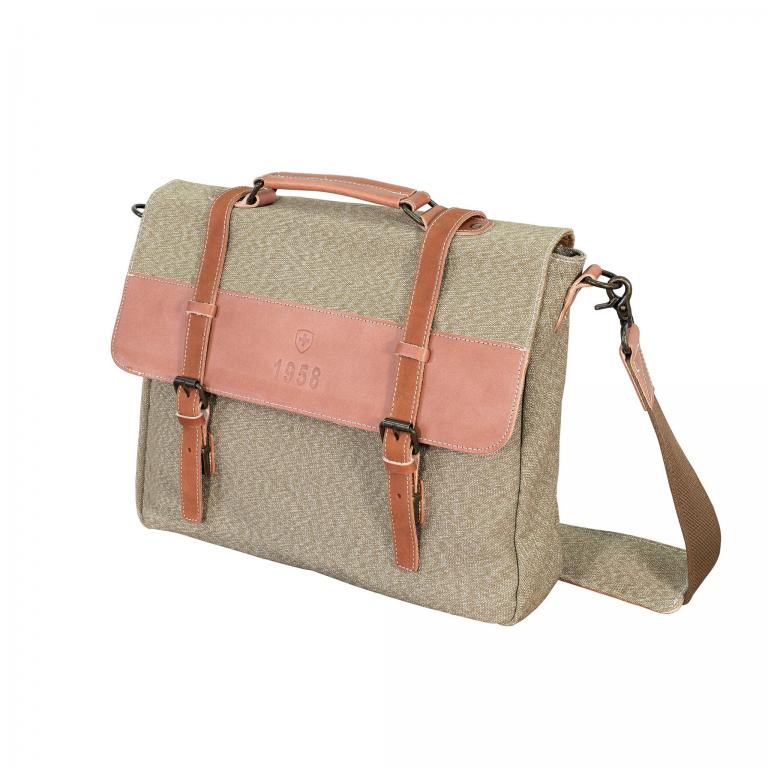 Сумка SWISS shoulder bag with leather accessories