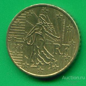 Франция 50 евроцентов 1999 (з40)