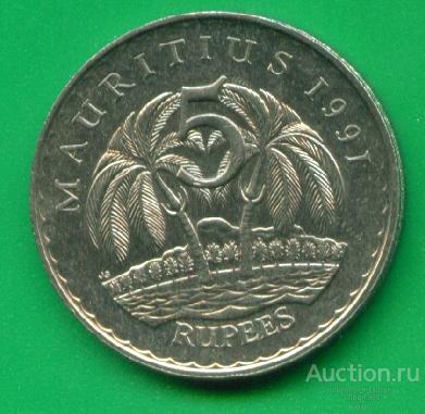 Маврикий 5 рупий 1992 (з180а)