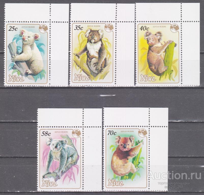 Ниуэ 1984 коала Mi575-579 MNH