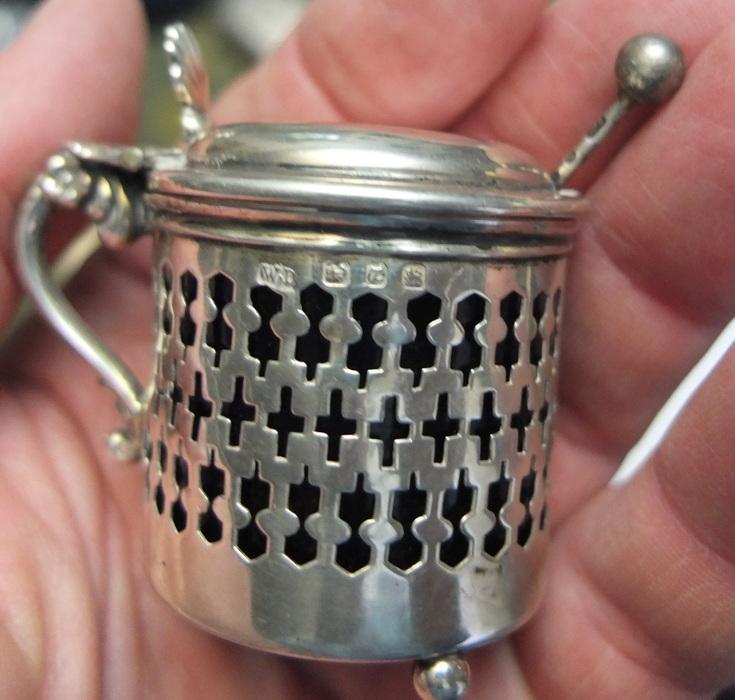 серебряная солонка , Англия, 19 век вес серебра