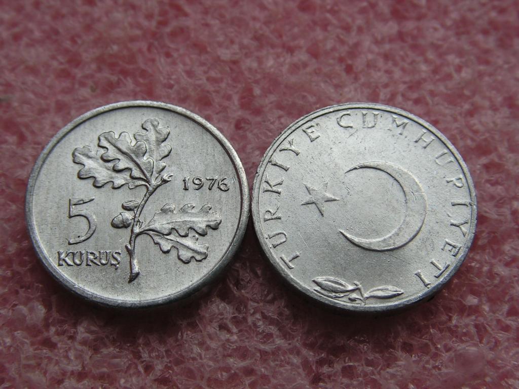 Турция 5 куруш 1976 unc
