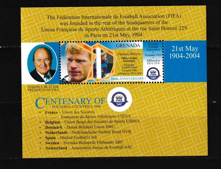 Гренада 2004 Футбол 100 лет ФИФА
