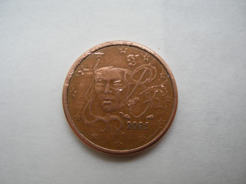 1 евроцент.Франция. 2005 г.