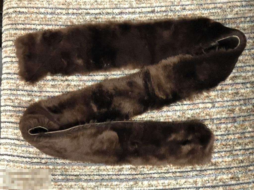 ПОЛОСЫ-ДЕТАЛИ ИЗ ОБЛАГОРОЖЕННОЙ ОВЧИНЫ, ВИНТАЖ, НОВЫЕ 