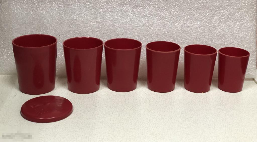 НАБОР СТОПОК В ФУТЛЯРЕ, С КЛЕЙМОМ З-ДА МОСПЛАСТМАСС, ДОРОЖНЫЕ,  КАРБОЛИТ 