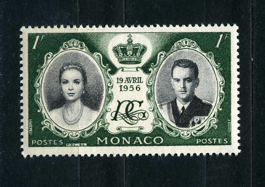 Монако. Свадьба принца Ренье III и Грейс Келли. 1 марка. 1956.**