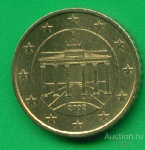 Германия 50 евроцентов 2002 м/д J Гамбург (з379в)