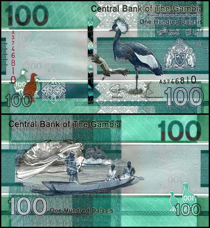 Гамбия 100 даласи 2019-2023