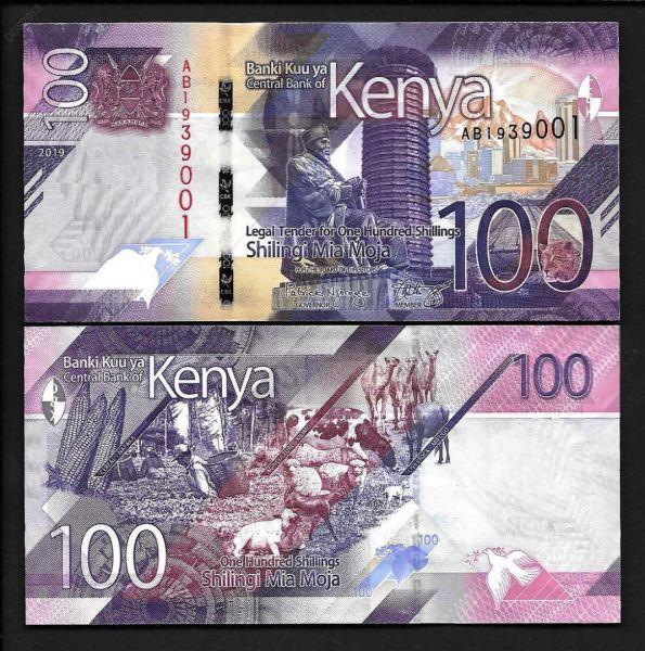 Кения 100 шиллингов 2019