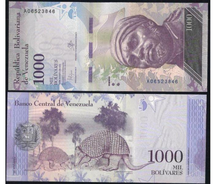 Венесуэла 1000 боливар 2016 (2017)