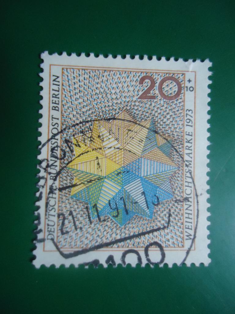 1973 г.  Германия  Берлин  без клея.  надрыв сверху.