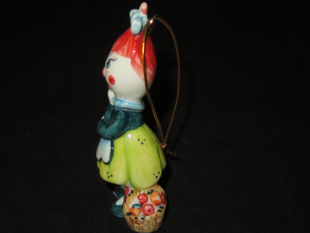 10.39 Лефортовский фарфор Коллекционная Елочная игрушка Редисочка