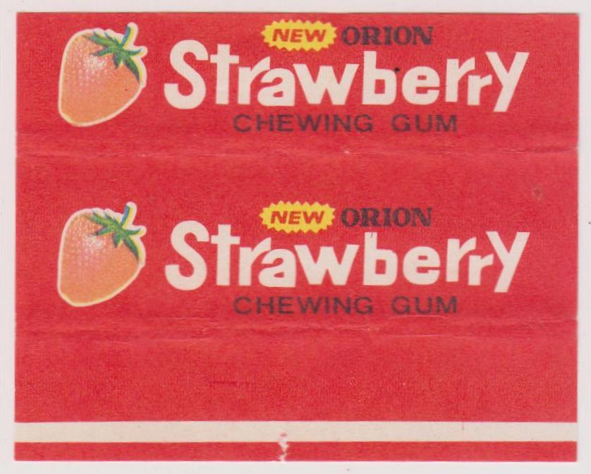 Обертка от жвачки ORION STRAWBERRY