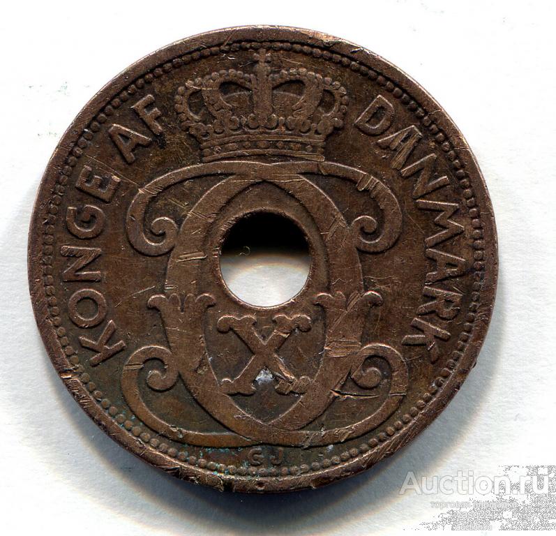 Дания 5 эре 1928 Кристиан X