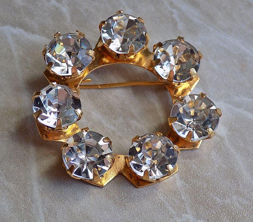 Винтажная брошь из СССР! ПОЗОЛОТА! КЛЕЙМО!