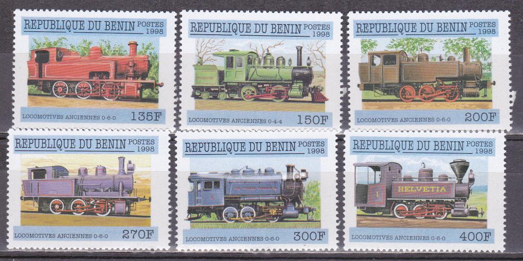 Бенин  жд.транспорт, паровозы MNH