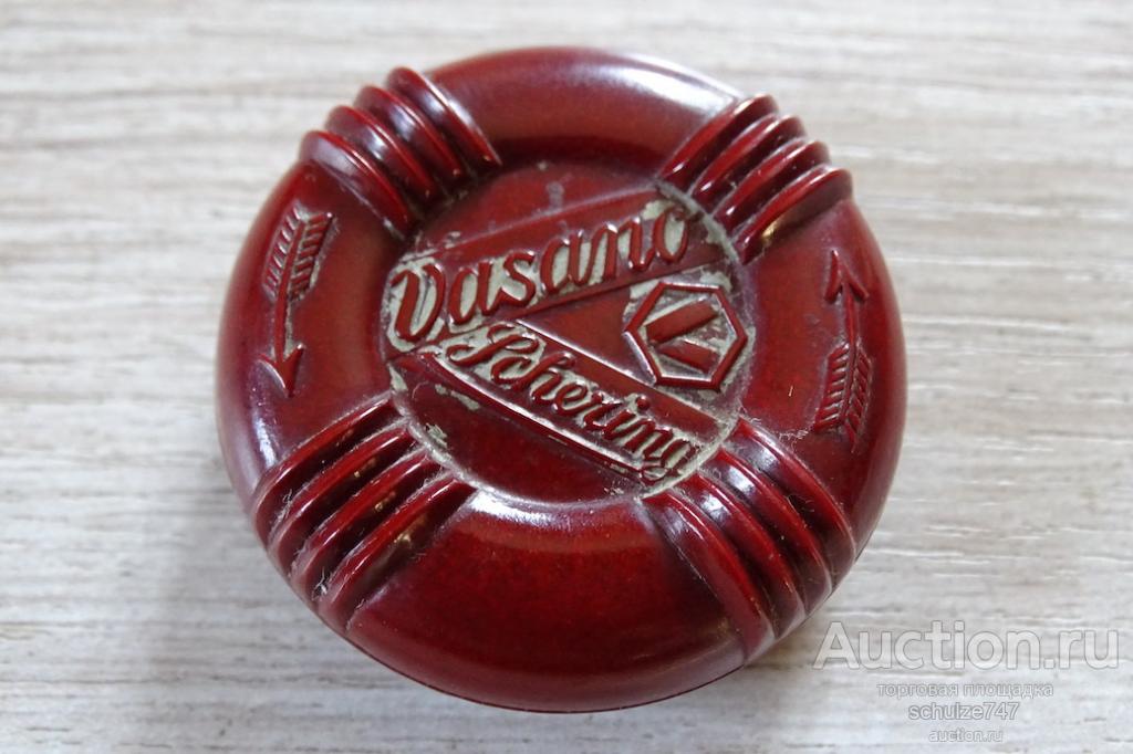 БАНКА КОСМЕТИЧЕСКАЯ ОТ КРЕМА ФИРМЫ SCHERING СТАРАЯ ГЕРМАНИЯ ПЛАСТИК