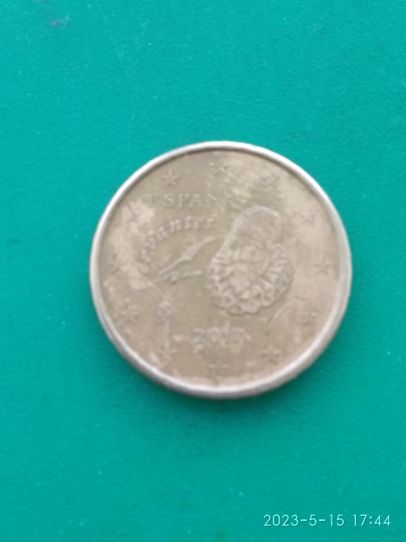 Монета 10  ЕВРОцентов 2017 г. Испания.