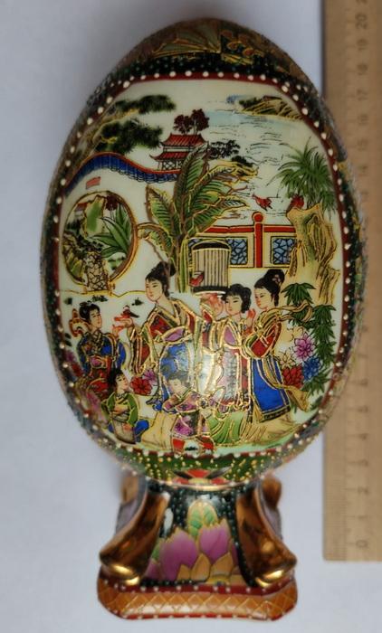 фарфоровое яйцо расписное, Китай, 1950е годы