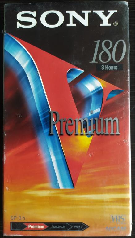 VHS Видеокассета SONY E 180 VG  3 hours ЗАПЕЧАТАНА  Франция (лот 6)
