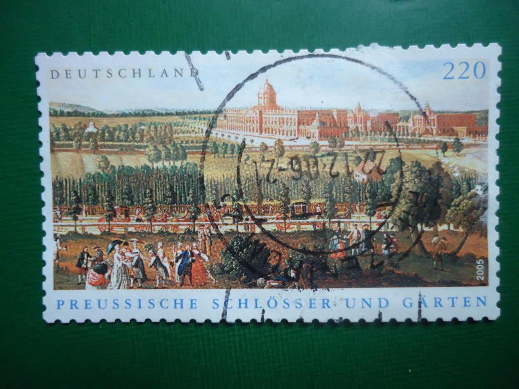 2005 г.  Германия   гаш.  без клея.  зуб.  11