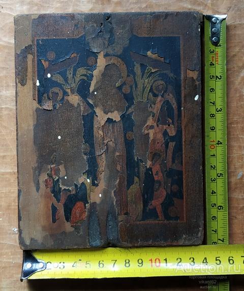 Икона Всем Скорбящим Радости Пр.Богородица, 19-ый век, печать.