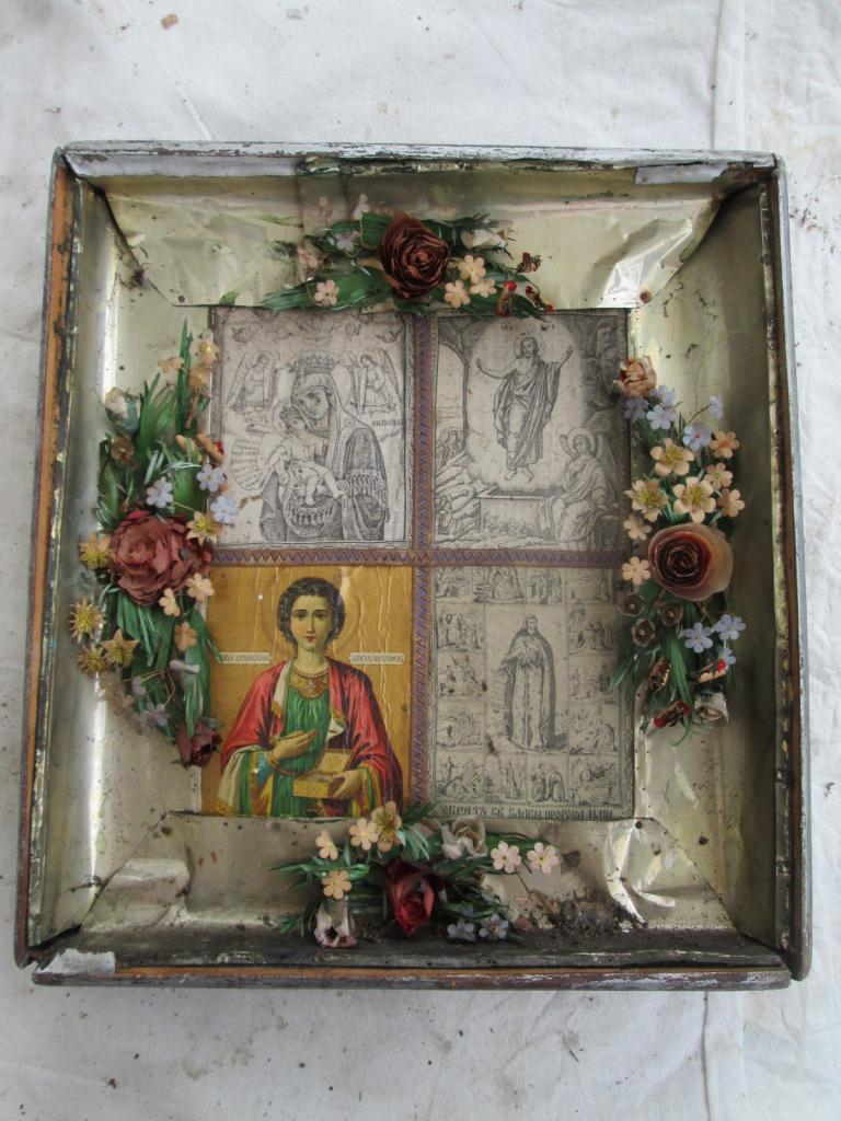ПАЛОМНИЧЕСКИЕ ИКОНЫ , ДО 1917 ГОДА ! ПАНТЕЛЕЙМОН , ПРОРОК ИЛЬЯ , МИЛУЮЩАЯ БМ , ВОСКРЕСЕНИЕ ! ДЁШЕВО