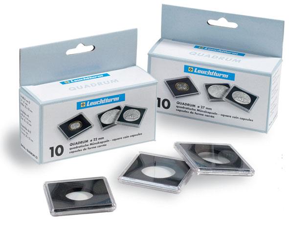 Капсула квадрум Quadrum для монет 14 мм Leuchtturm Германия